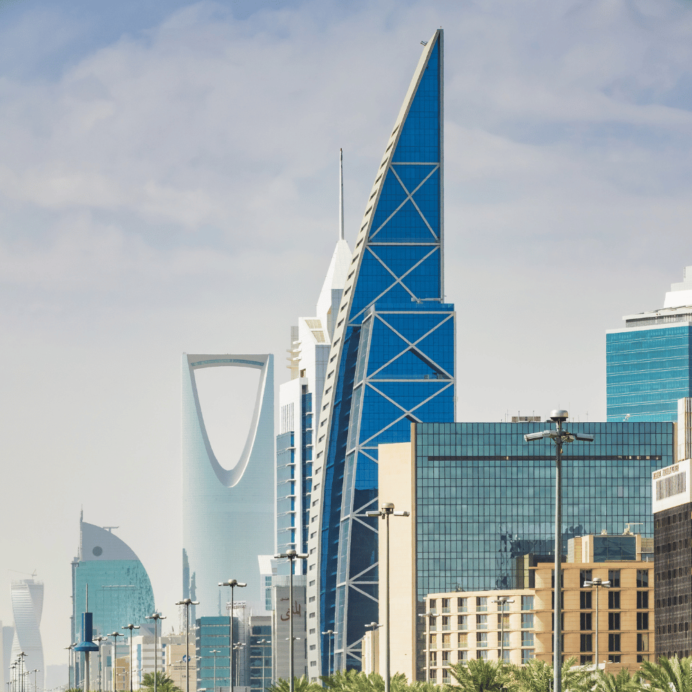 Modern skyline of Riyadh Saudi Arabia
