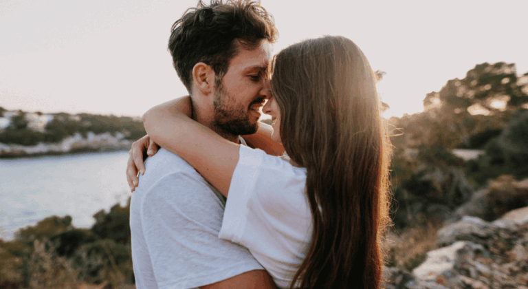 Sweet Couple During Sunset after std testing