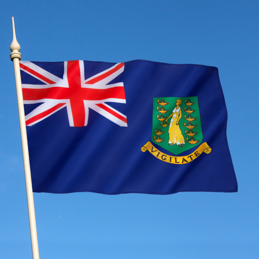 British Virgin Islands national flag clear sky photo